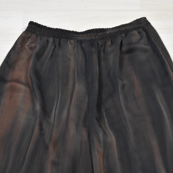 SOLD 90s The Limited Womens Pants High Waist Wide Leg Black Brown VTG - Picture 2 of 5